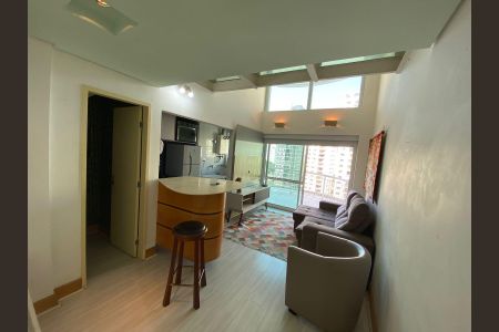 Sala de apartamento para alugar com 1 quarto, 55m² em Moema, São Paulo