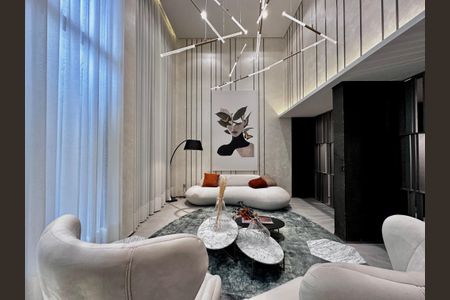 Apartamento à venda com 33m², 1 quarto e sem vaga Apartamento à venda com 33m², 1 quarto e sem vagaHalll Social Bloco