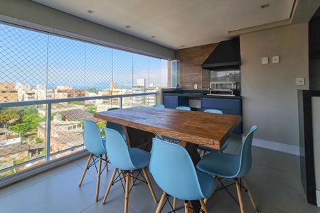 Varanda Sala de apartamento para alugar com 2 quartos, 65m² em Parque Enseada, Guarujá