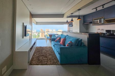 Sala de apartamento para alugar com 2 quartos, 65m² em Parque Enseada, Guarujá