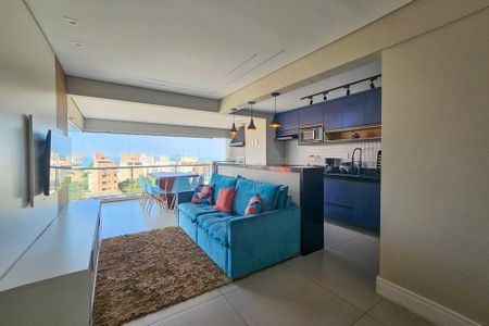 Sala de apartamento para alugar com 2 quartos, 65m² em Parque Enseada, Guarujá