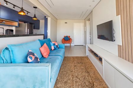 Sala de apartamento para alugar com 2 quartos, 65m² em Parque Enseada, Guarujá