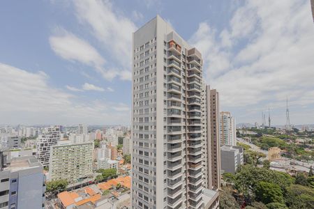 Vista da Varanda de kitnet/studio à venda com 1 quarto, 27m² em Pinheiros, São Paulo