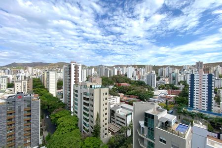 Vista da Sala de Estar de apartamento à venda com 3 quartos, 126m² em Sion, Belo Horizonte