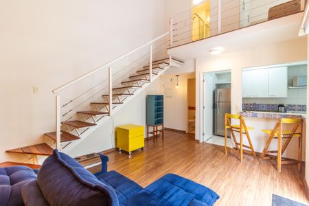 Sala de apartamento para alugar com 1 quarto, 46m² em Pinheiros, São Paulo