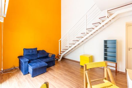 Sala de apartamento para alugar com 1 quarto, 46m² em Pinheiros, São Paulo