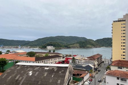 Vista da Sala de apartamento para alugar com 1 quarto, 50m² em Ponta da Praia, Santos