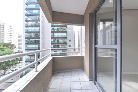 Varanda de apartamento à venda com 1 quarto, 40m² em Brooklin, São Paulo