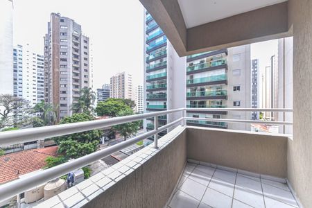 Varanda de apartamento à venda com 1 quarto, 40m² em Brooklin, São Paulo