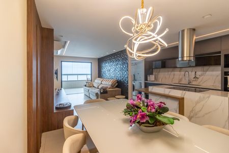 Sala de apartamento para alugar com 3 quartos, 110m² em Maracanã, Praia Grande