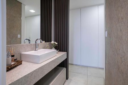 Apartamento à venda com 158m², 4 quartos e 3 vagas Apartamento à venda com 158m², 4 quartos e 3 vagasBanheiro social