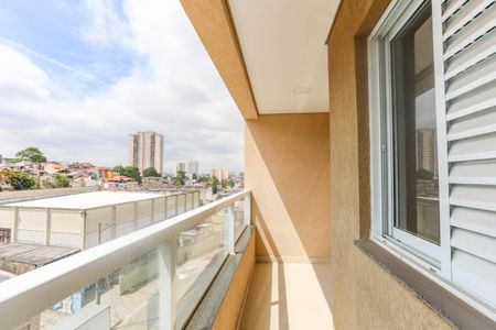 Apartamento à venda com 44m², 2 quartos e sem vagaVaranda da sala 