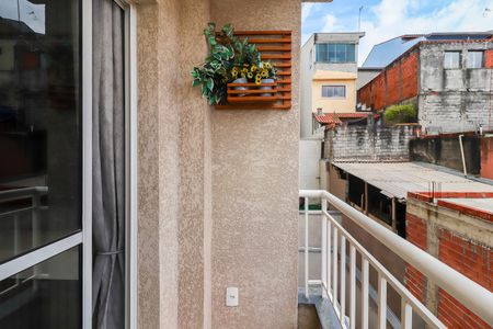 Varanda da Sala de apartamento à venda com 2 quartos, 40m² em Vila Carmosina, São Paulo