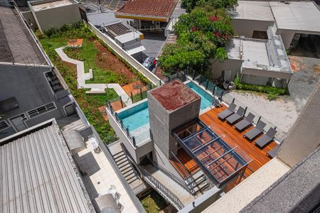 Área comum de kitnet/studio para alugar com 1 quarto, 28m² em Sumaré, São Paulo