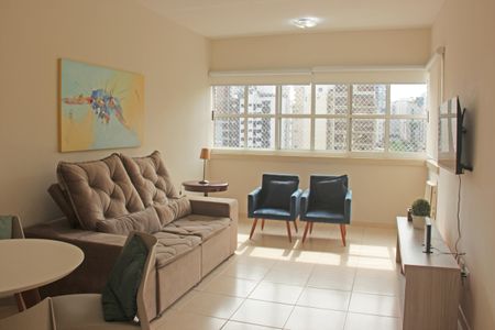 Sala de apartamento para alugar com 2 quartos, 70m² em Gonzaga, Santos