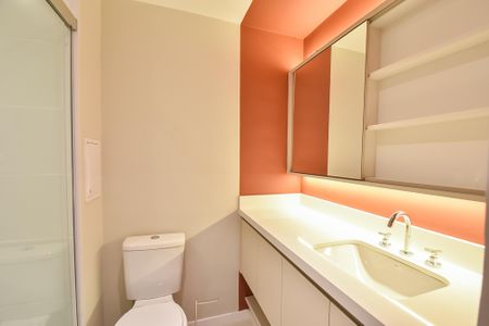 Banheiro de kitnet/studio para alugar com 1 quarto, 25m² em Vila Mariana, São Paulo