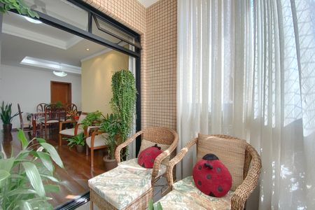 Varanda da Sala de apartamento à venda com 4 quartos, 120m² em Buritis, Belo Horizonte