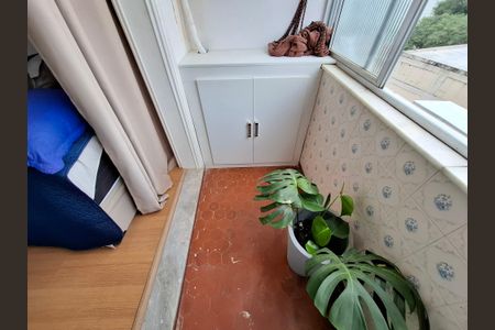 Varanda  de apartamento à venda com 1 quarto, 44m² em Saúde, Rio de Janeiro