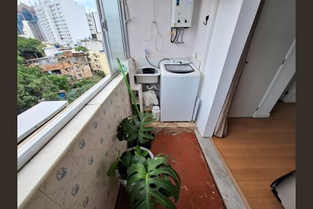 Varanda  de apartamento à venda com 1 quarto, 44m² em Saúde, Rio de Janeiro