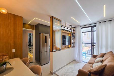 Sala de apartamento para alugar com 1 quarto, 42m² em Centro, São Bernardo do Campo