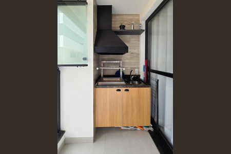 Sacada da Sala/Cozinha de apartamento para alugar com 1 quarto, 42m² em Centro, São Bernardo do Campo