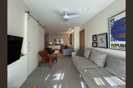 Sala  de apartamento à venda com 3 quartos, 114m² em Recreio dos Bandeirantes, Rio de Janeiro