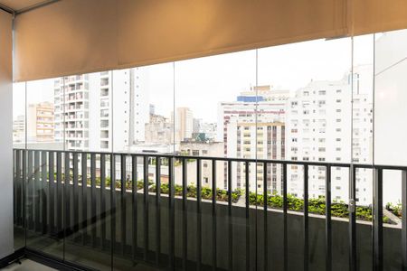 Varanda de apartamento à venda com 1 quarto, 39m² em Consolação, São Paulo