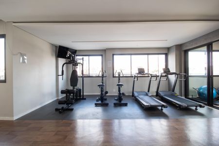 Apartamento para alugar com 40m², 1 quarto e 1 vaga Apartamento para alugar com 40m², 1 quarto e 1 vagaÁrea comum - Academia