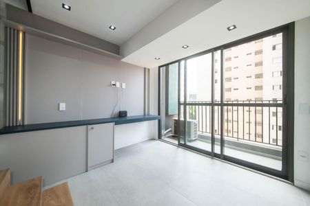 Sala de apartamento para alugar com 1 quarto, 35m² em Santo Amaro, São Paulo