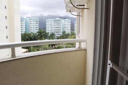 Varanda da Sala de apartamento para alugar com 1 quarto, 42m² em Barra da Tijuca, Rio de Janeiro