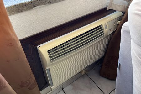 Ar condicionado Sala de apartamento para alugar com 2 quartos, 90m² em Jabaquara, Santos