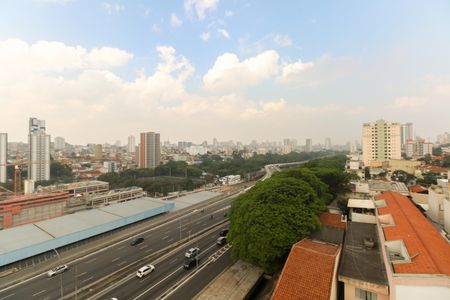 Varanda - Vista  de apartamento para alugar com 1 quarto, 34m² em Vila Aricanduva, São Paulo