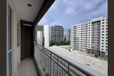 Varanda da Sala de apartamento para alugar com 3 quartos, 66m² em Barra da Tijuca, Rio de Janeiro