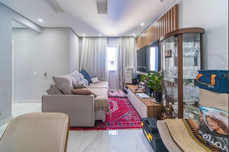 Sala de apartamento para alugar com 2 quartos, 55m² em Vila Lutécia, Santo André