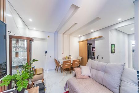 Sala de apartamento para alugar com 2 quartos, 55m² em Vila Lutécia, Santo André