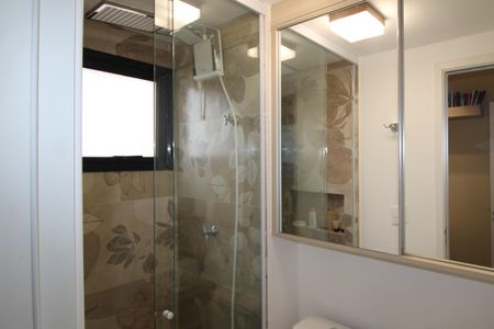 Banheiro de apartamento para alugar com 1 quarto, 27m² em Vila Dom Pedro Ii, São Paulo