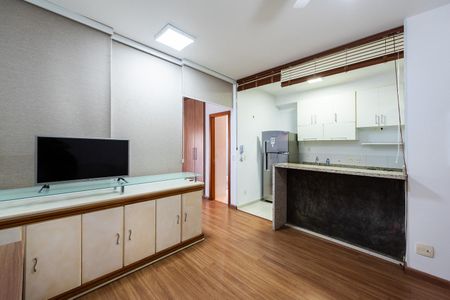 Sala de kitnet/studio para alugar com 1 quarto, 45m² em Boqueirão, Santos