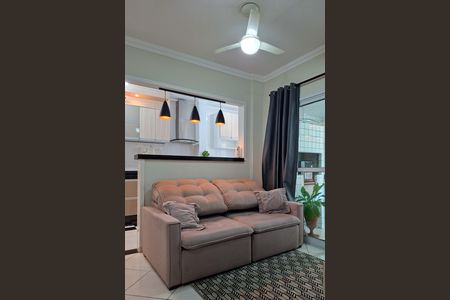 Sala de apartamento para alugar com 1 quarto, 55m² em Guilhermina, Praia Grande