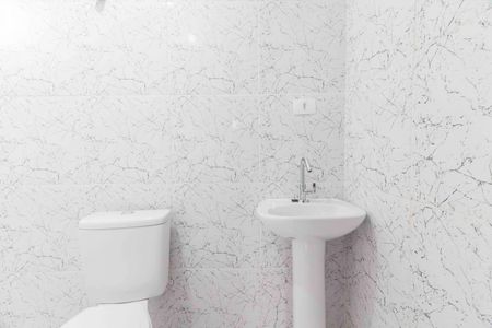 Banheiro Social de kitnet/studio para alugar com 1 quarto, 25m² em Vila Polopoli, São Paulo