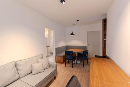 Sala de apartamento para alugar com 1 quarto, 37m² em Bela Vista, São Paulo