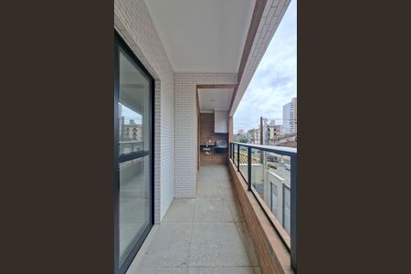 Sacada da Sala de casa de condomínio para alugar com 2 quartos, 71m² em Aviação, Praia Grande