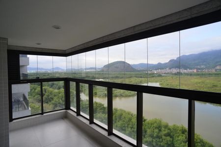 Varanda da Sala de apartamento para alugar com 2 quartos, 74m² em Barra da Tijuca, Rio de Janeiro