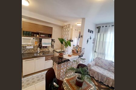 Sala/Cozinha de apartamento à venda com 1 quarto, 27m² em Conceicao, Osasco