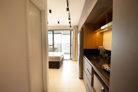 Entrada de kitnet/studio para alugar com 1 quarto, 27m² em Sumarezinho, São Paulo