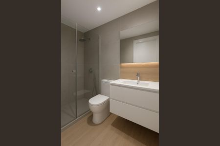 Banheiro de kitnet/studio para alugar com 1 quarto, 30m² em Partenon, Porto Alegre