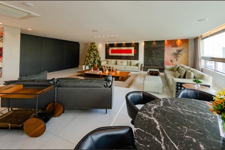 Sala de apartamento à venda com 4 quartos, 398m² em Belvedere, Belo Horizonte