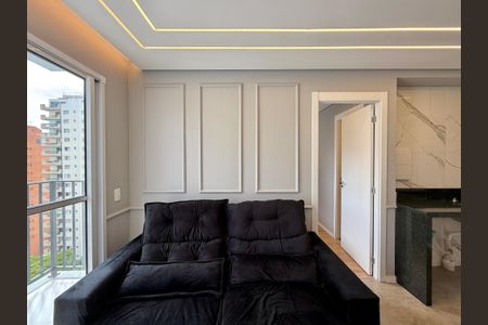 Sala  de apartamento para alugar com 1 quarto, 28m² em Campo Belo, São Paulo