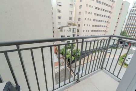 Varanda de apartamento para alugar com 1 quarto, 22m² em Bela Vista, São Paulo