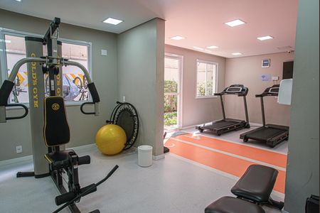 Apartamento para alugar com 28m², 1 quarto e sem vaga Apartamento para alugar com 28m², 1 quarto e sem vagaÁrea comum - Academia