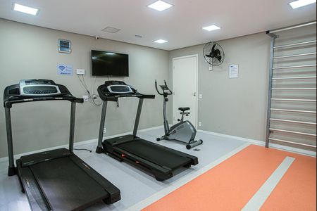 Apartamento para alugar com 28m², 1 quarto e sem vaga Apartamento para alugar com 28m², 1 quarto e sem vagaÁrea comum - Academia